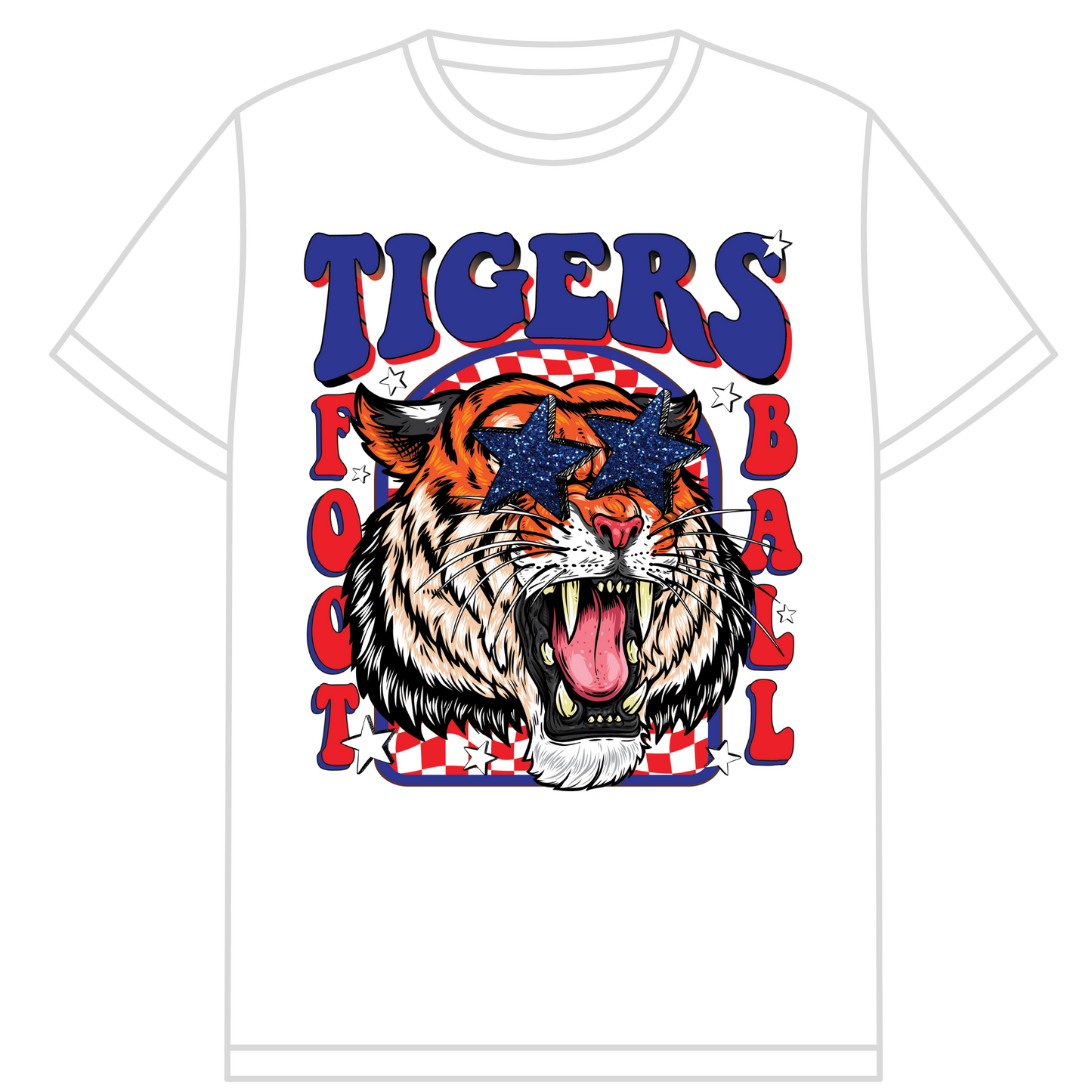 Red White & Blue Tigers Football *SALE*