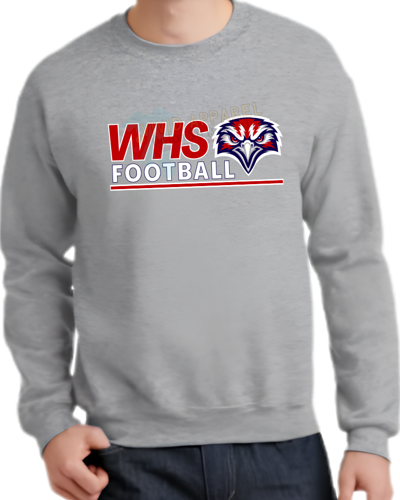 Wakulla High School - Football Crewneck Sweatshirt