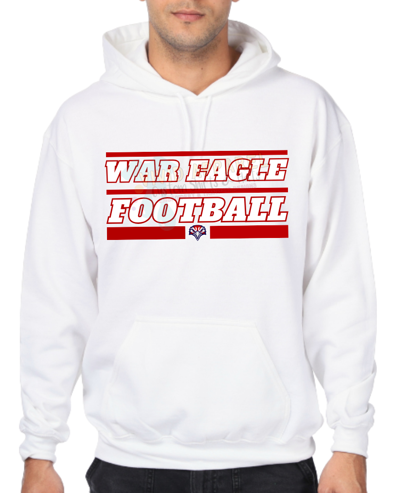 Wakulla High School - War Eagle Football Hoodie