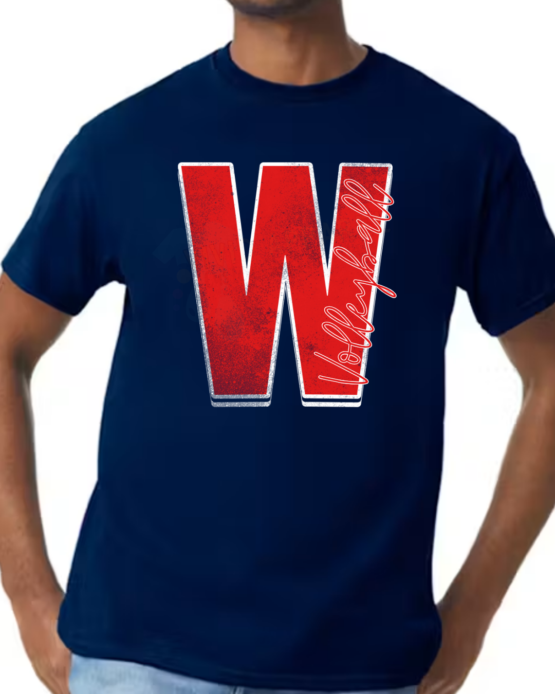 "W" Volleyball Tee
