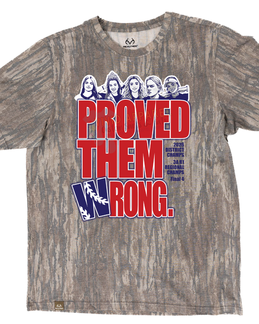 WHS Softball 2026 Proved Them Wrong Tee (Camo)