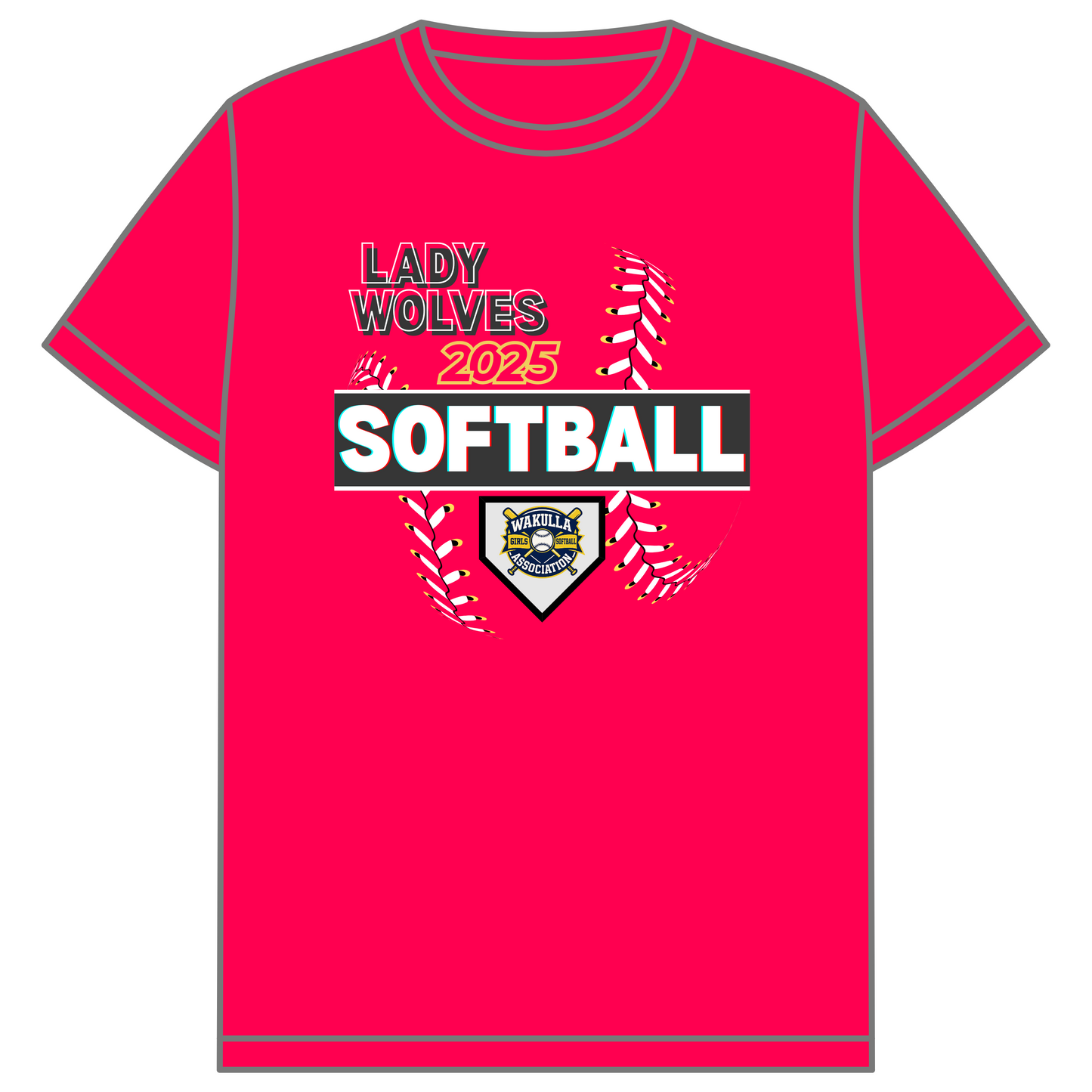 Lady Wolves Softball Shirt