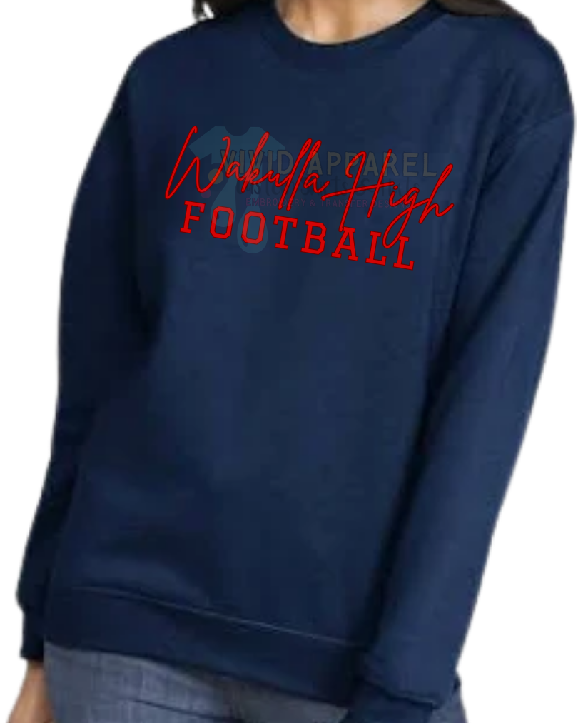 Wakulla High Football Crewneck Sweatshirt