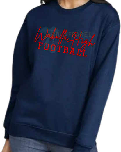 Wakulla High Football Crewneck Sweatshirt