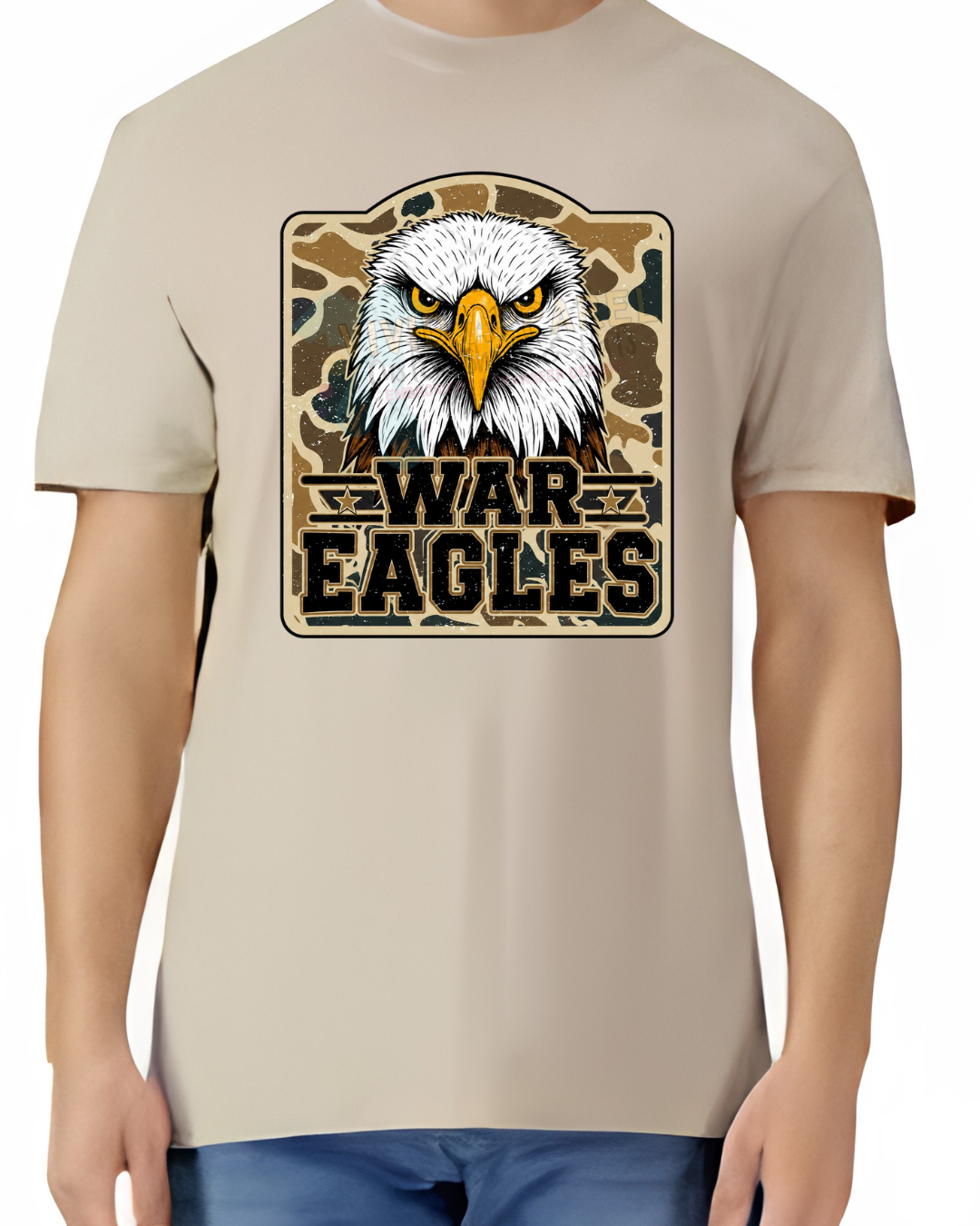 Camo War Eagles Tee