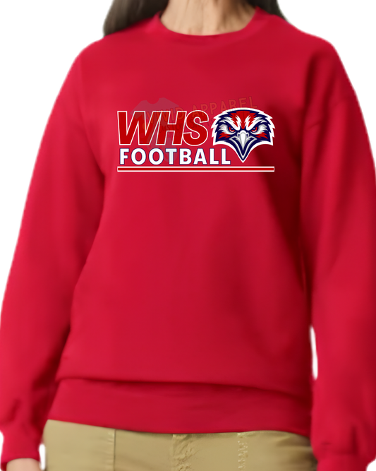 Wakulla High School - Football Crewneck Sweatshirt