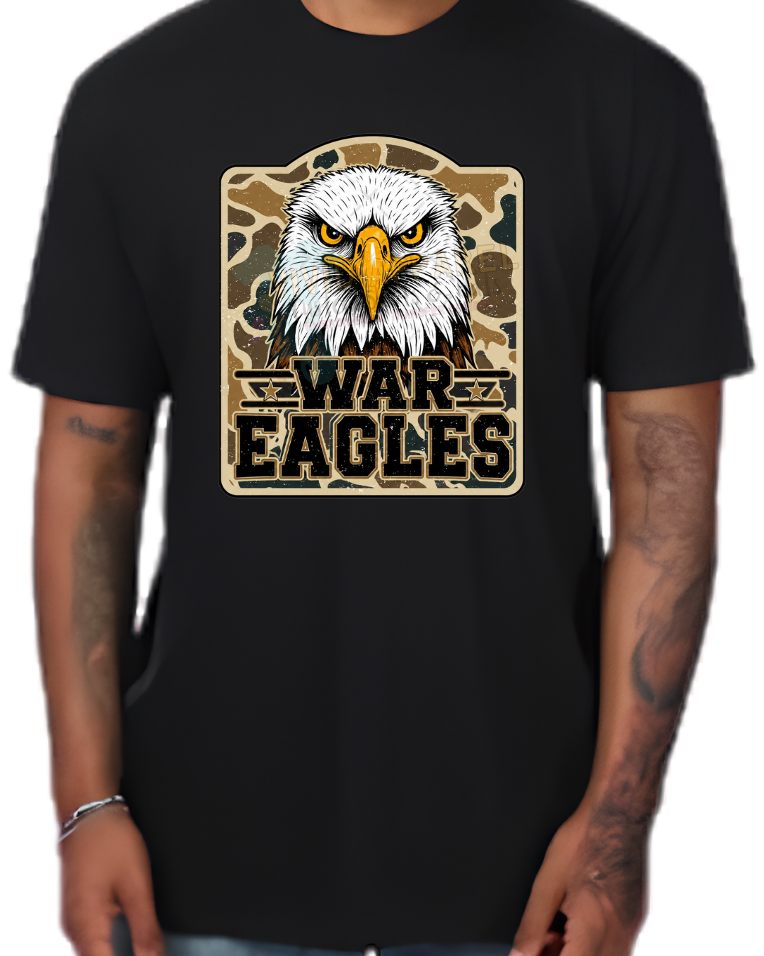 Camo War Eagles Tee