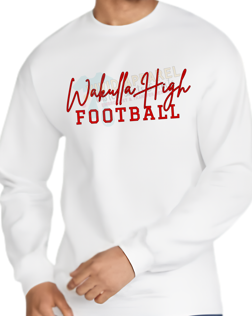 Wakulla High Football Crewneck Sweatshirt