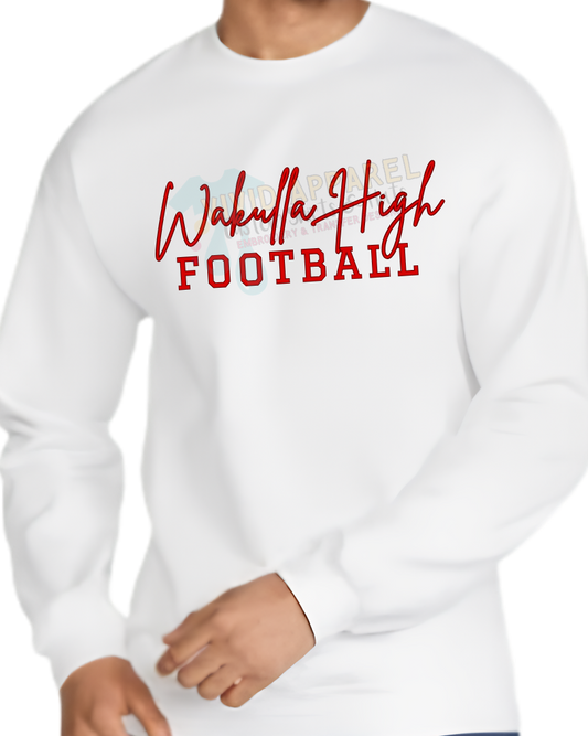 Wakulla High School - Football Crewneck Sweatshirt