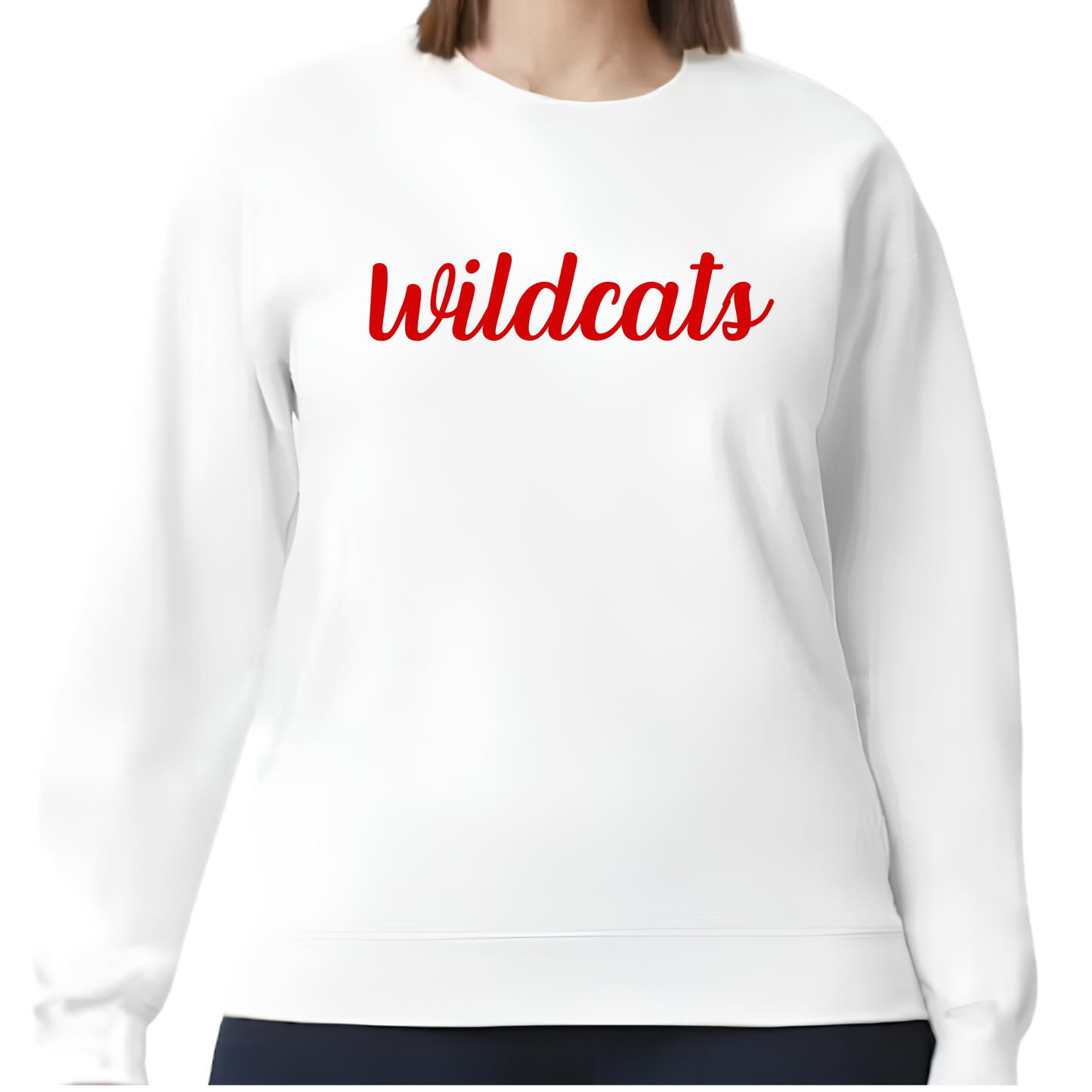 Wildcats Cursive Crewneck Sweatshirt