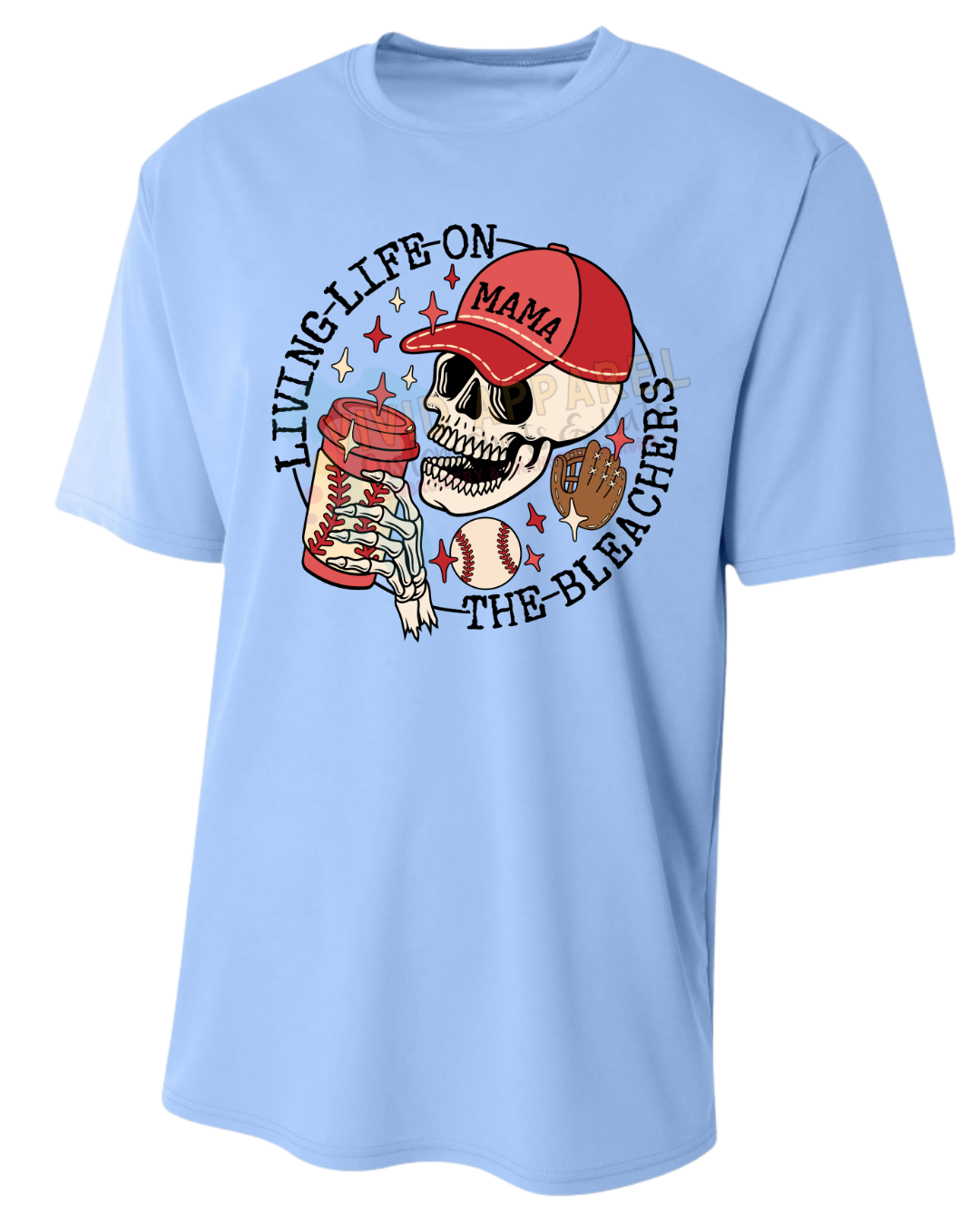 Skeleton Baseball Mama Tee
