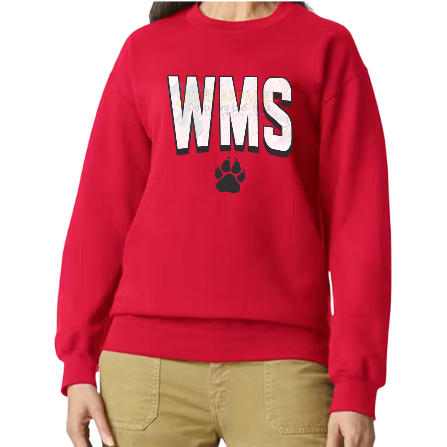 WMS Paw Crewneck Sweatshirt