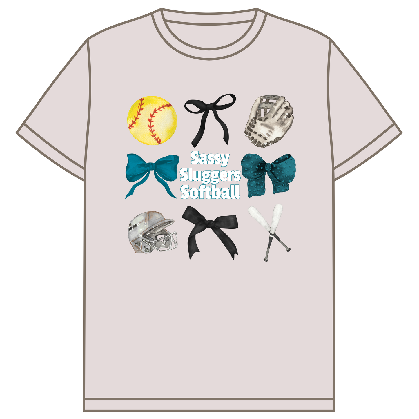 Sassy Sluggers Bow Shirt