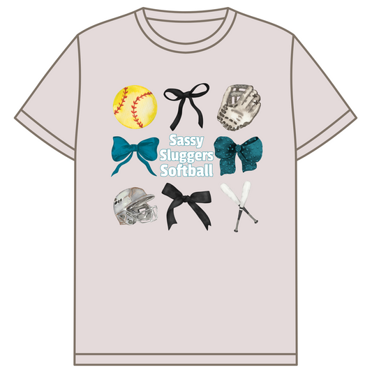 Sassy Sluggers Bow Shirt