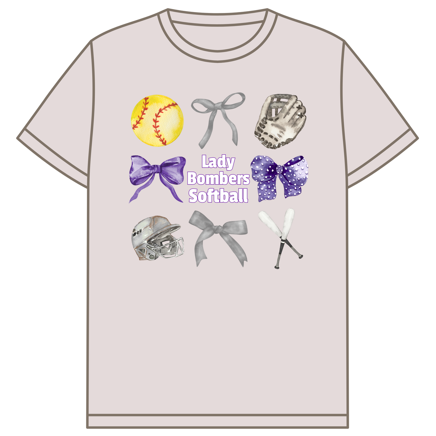 Lady Bombers Bow Shirt