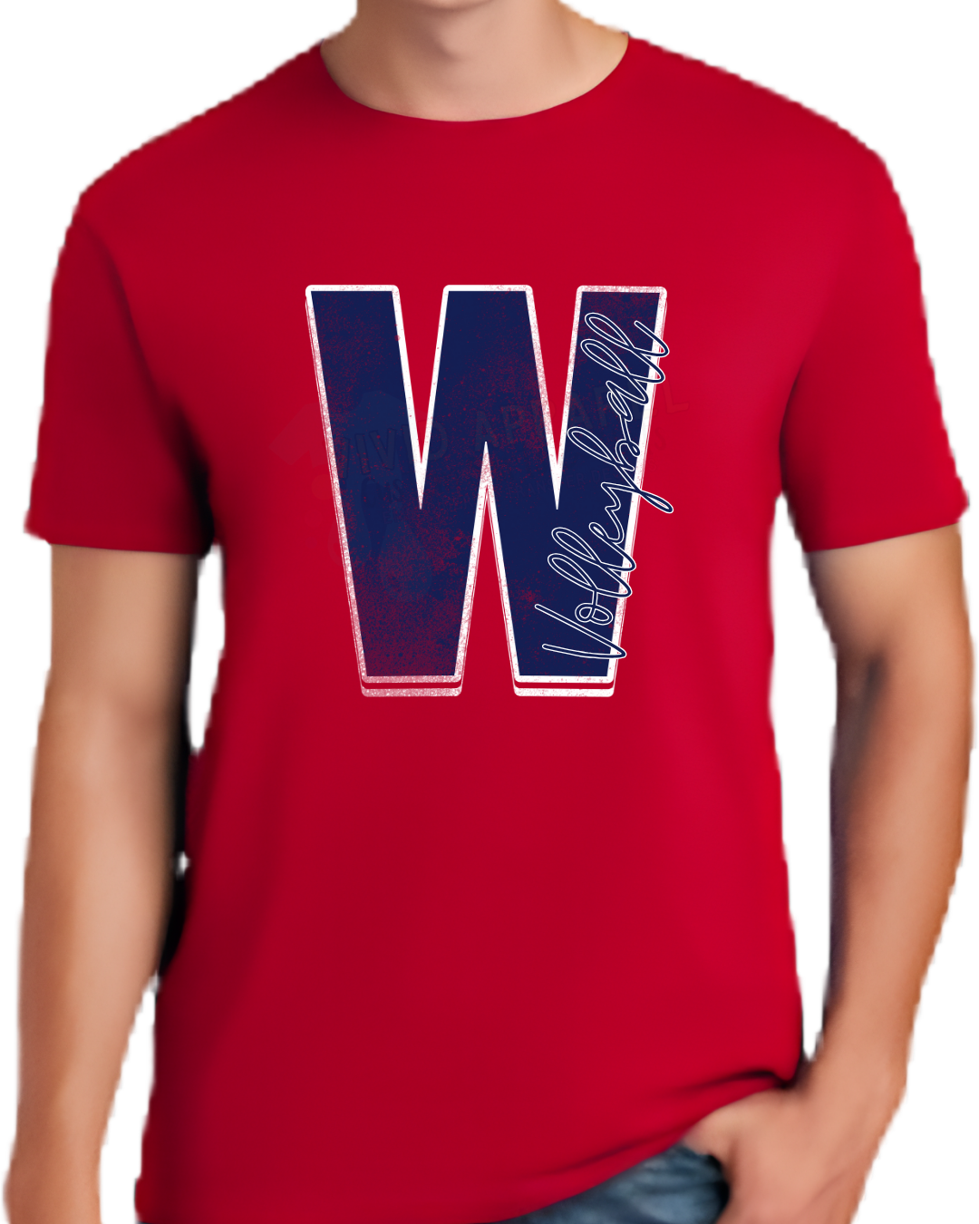 "W" Volleyball Tee