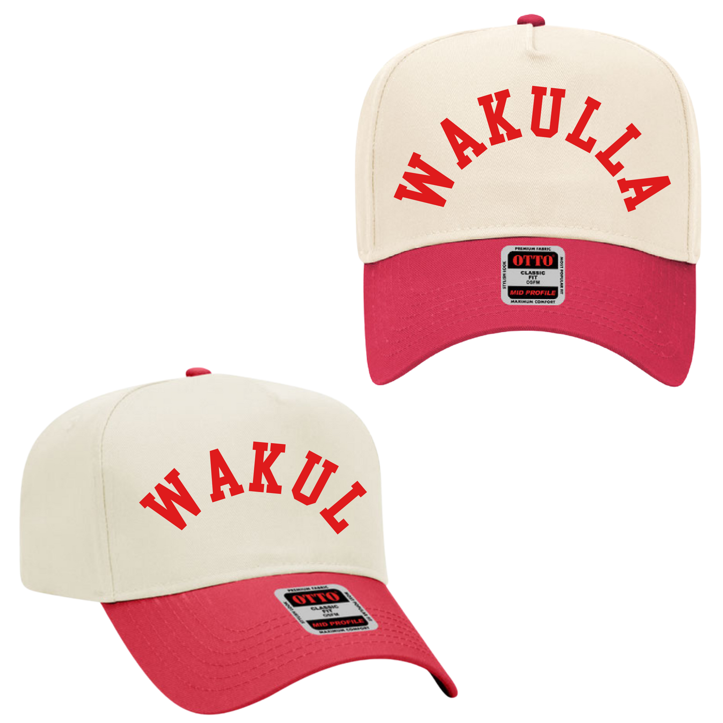 Embroidered Curved WAKULLA Hat