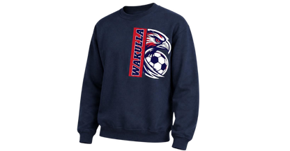 Wakulla High School  - 1/2 Eagle Socccer Crewneck Sweatshirt
